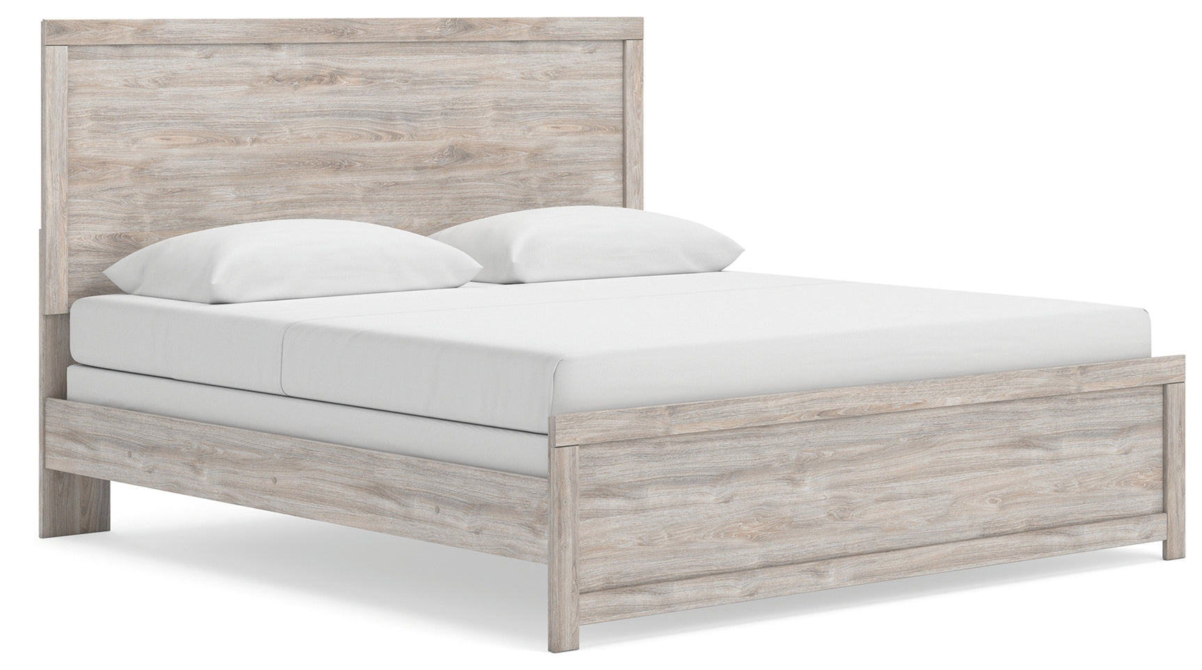 Broachmyn King Panel Bed angled side view