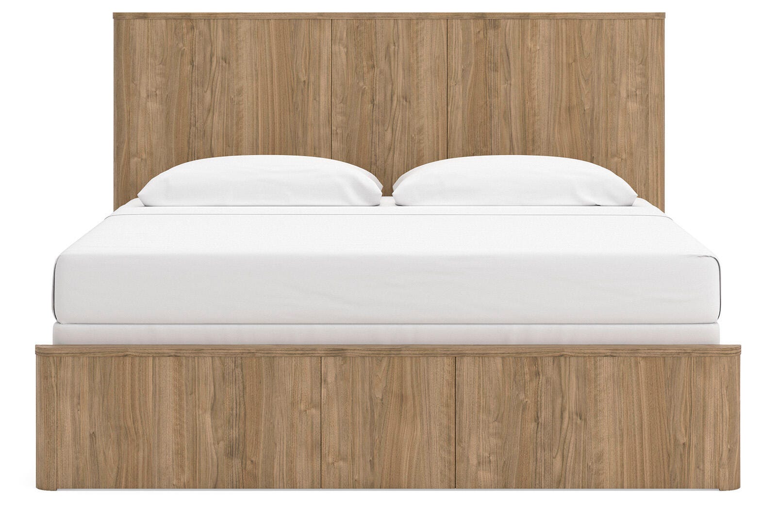Gramburg Warm Natural Brown King Panel Bed view 7