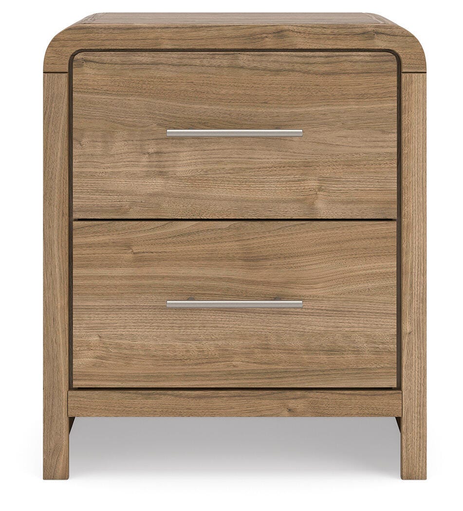 Gramburg Warm Natural Brown Nightstand view 7