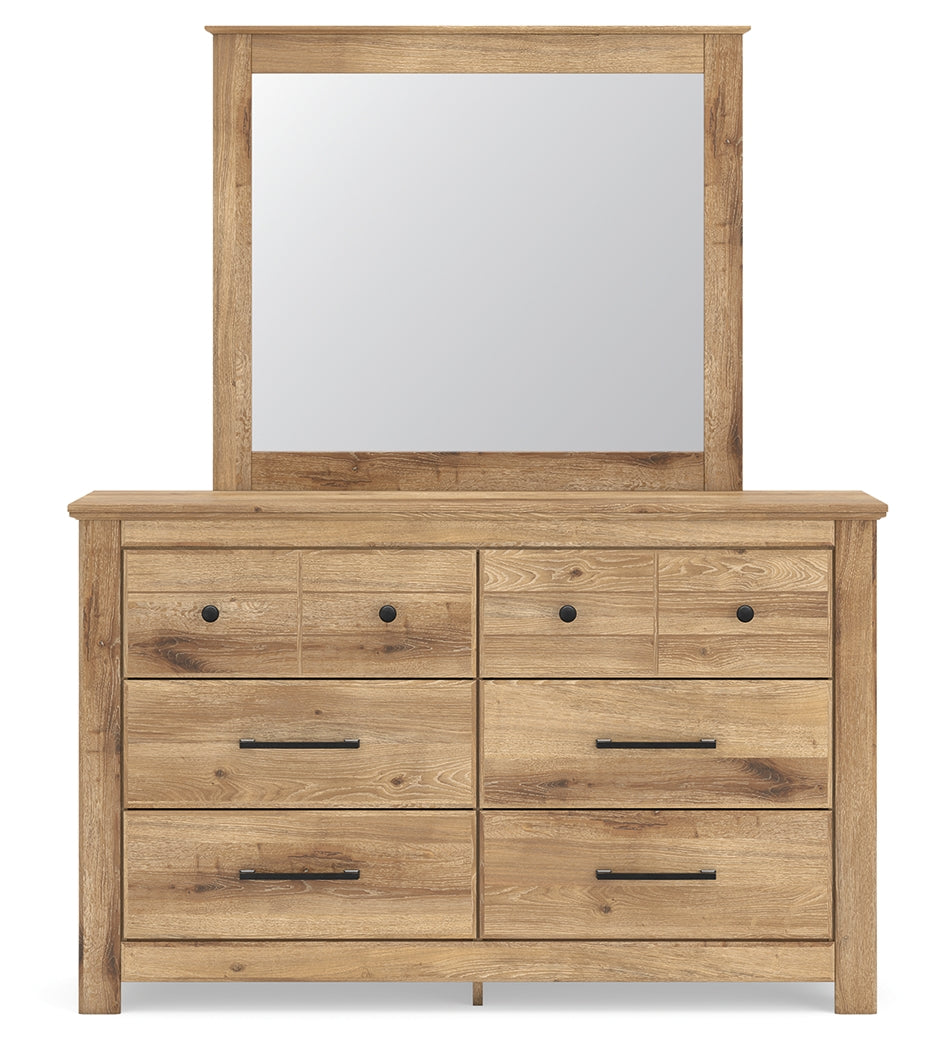 Close-up of Makidern dresser drawer front