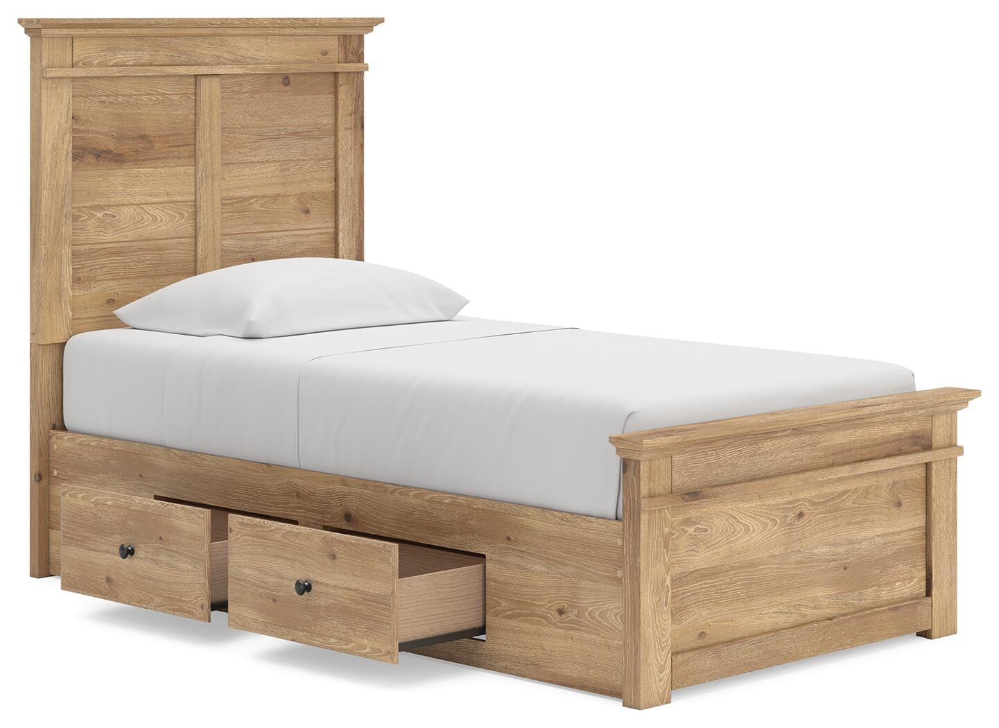 Makidern Twin Storage Bed storage drawer detail