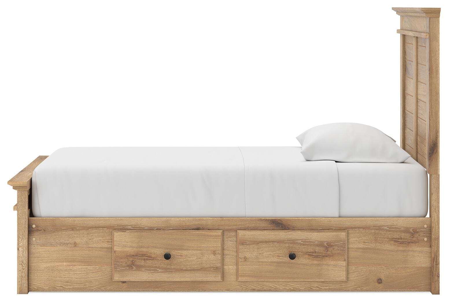 Side view of Makidern Twin Panel Bed