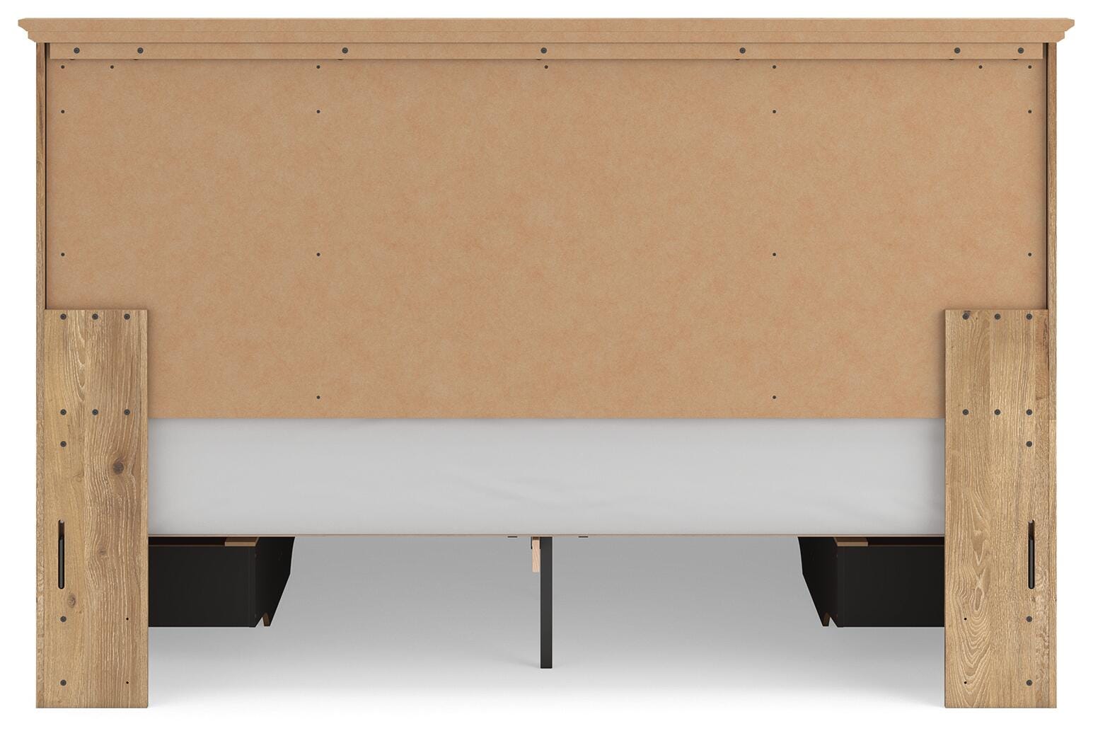 Side view showing bed depth