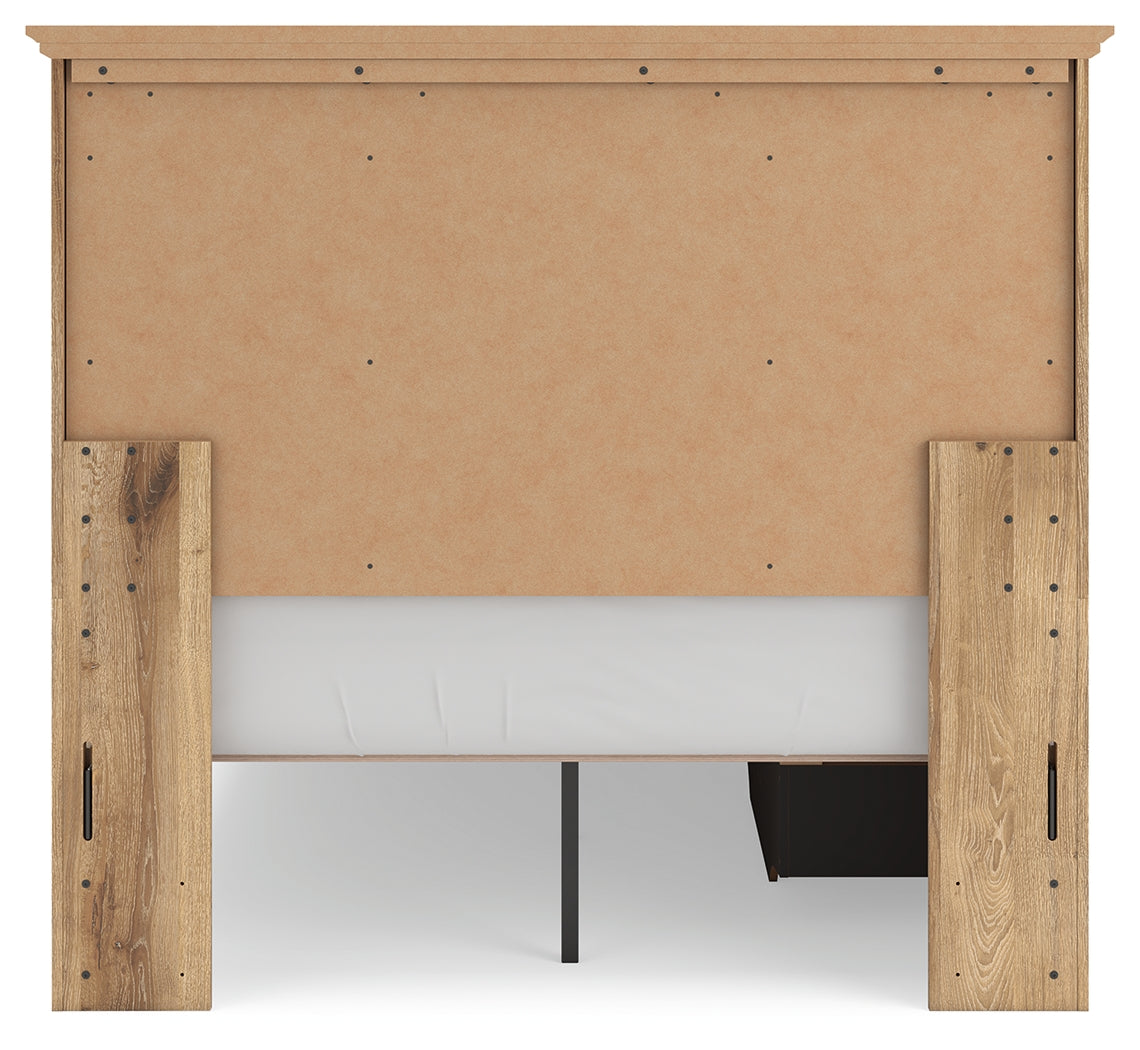 Makidern Full Panel Storage Bed corner detail