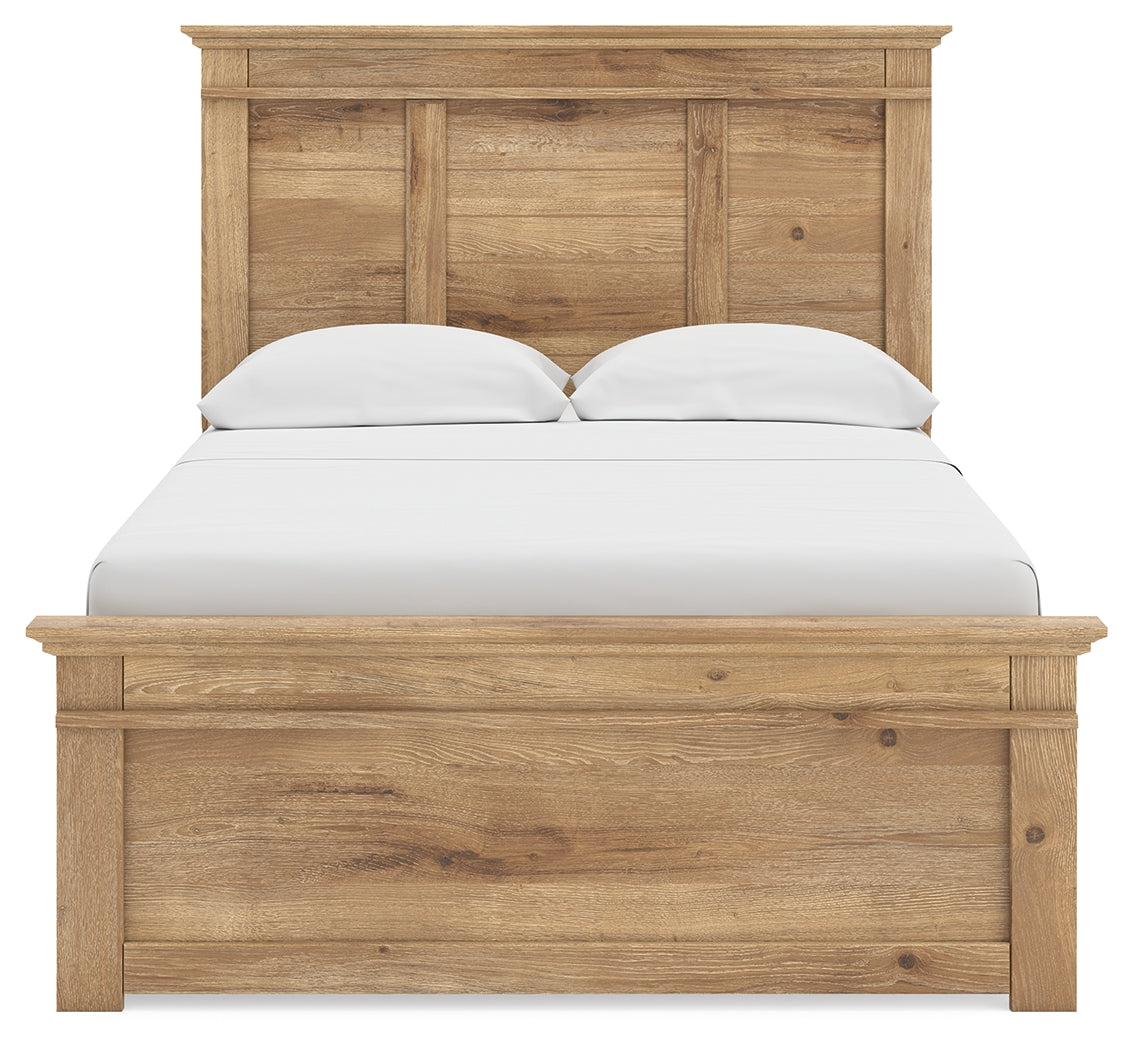 Makidern Full Panel Storage Bed mattress setup option