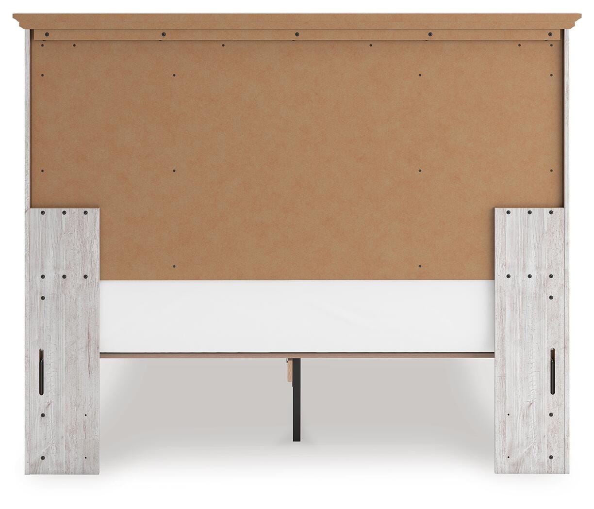 Makidern Whitewash Queen Panel Storage Bed view 6