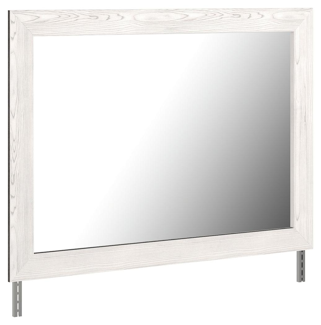 Angle view of Gerridan dresser highlighting color contrast