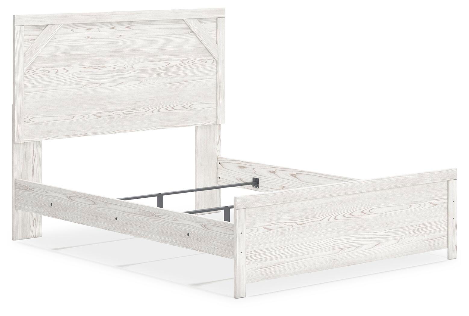 Gerridan White/Gray Panel Bedroom Set angled view