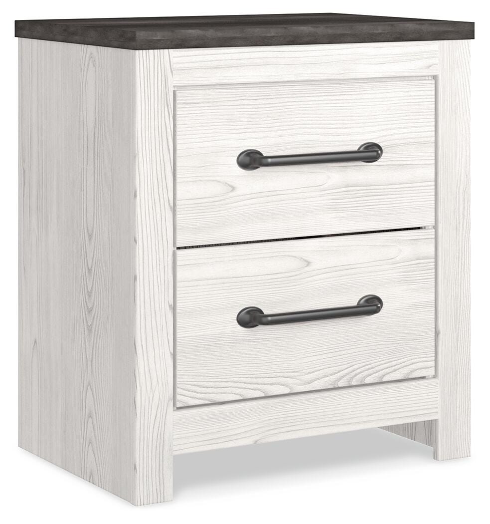 Gerridan White/Gray Panel Bedroom Set angled view