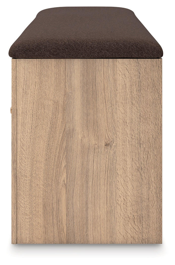 Kinlanni Storage Bench side alternate angle