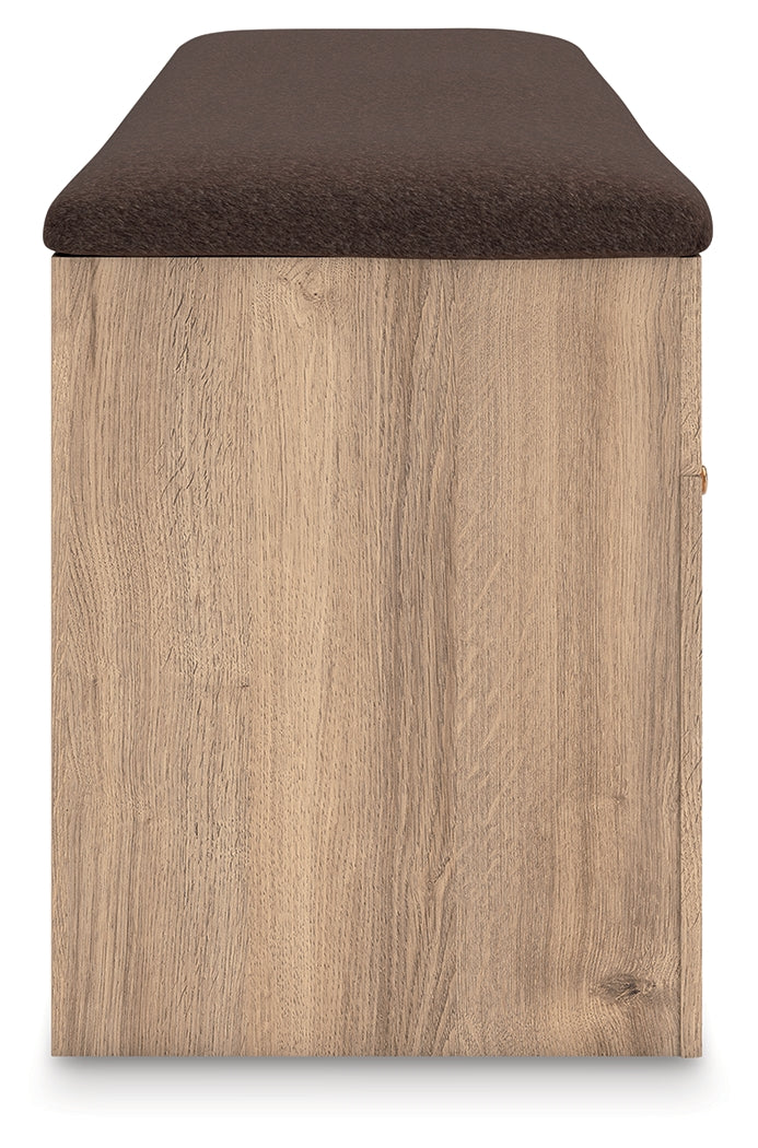 Kinlanni Storage Bench side view
