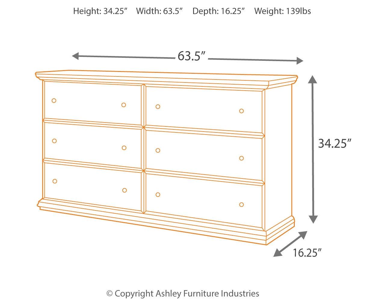 Maribel Dresser hardware close-up