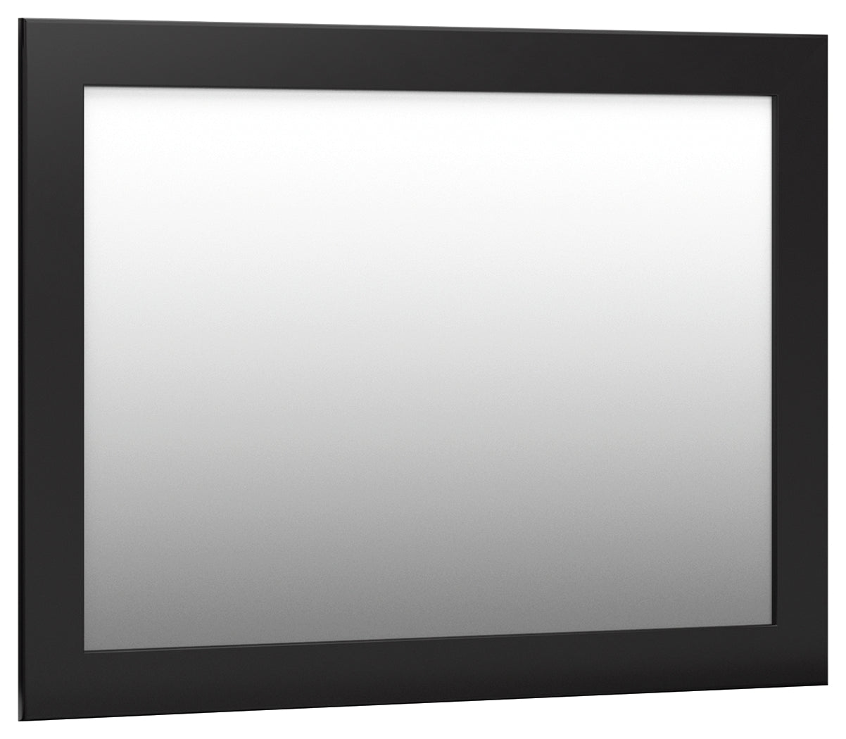 Maribel black bedroom mirror head-on front view