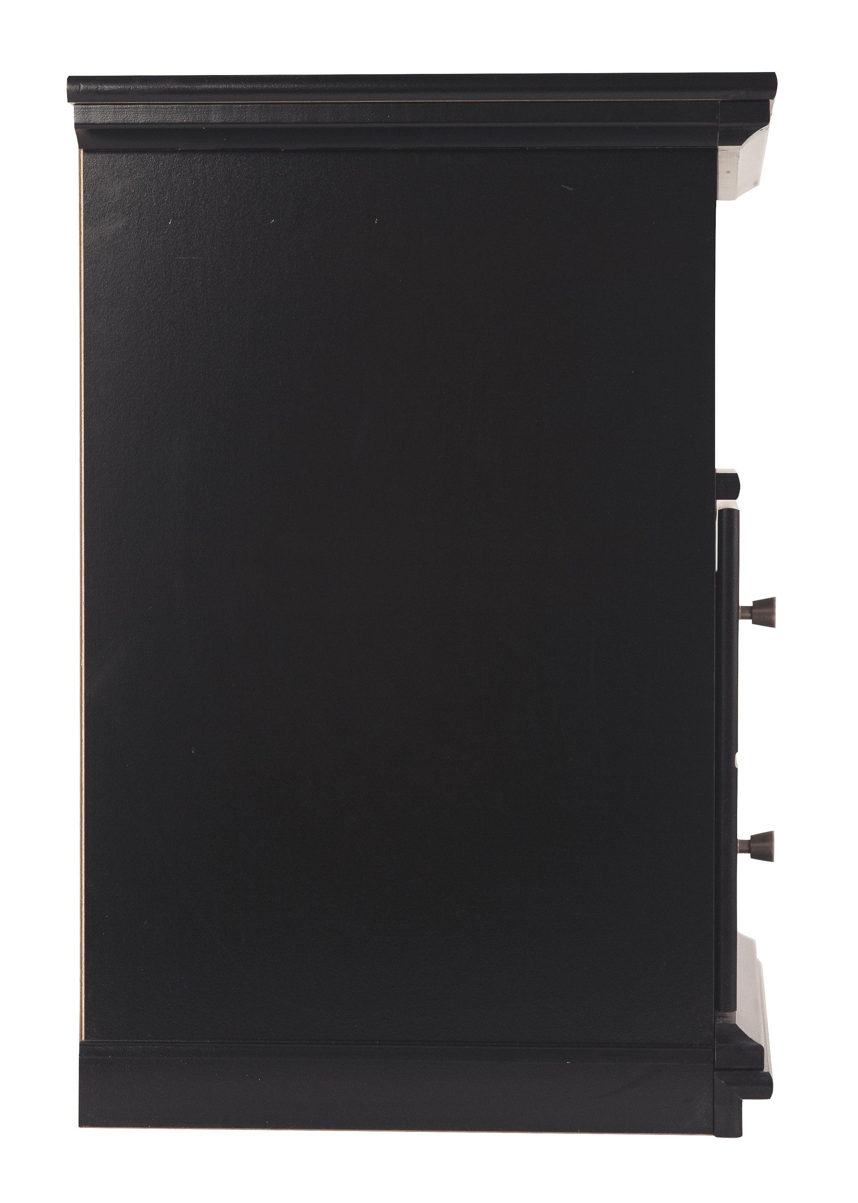 Maribel Black Nightstand side view