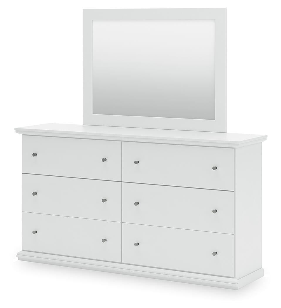 Bostwick White Shoals Panel Bedroom Set angled view