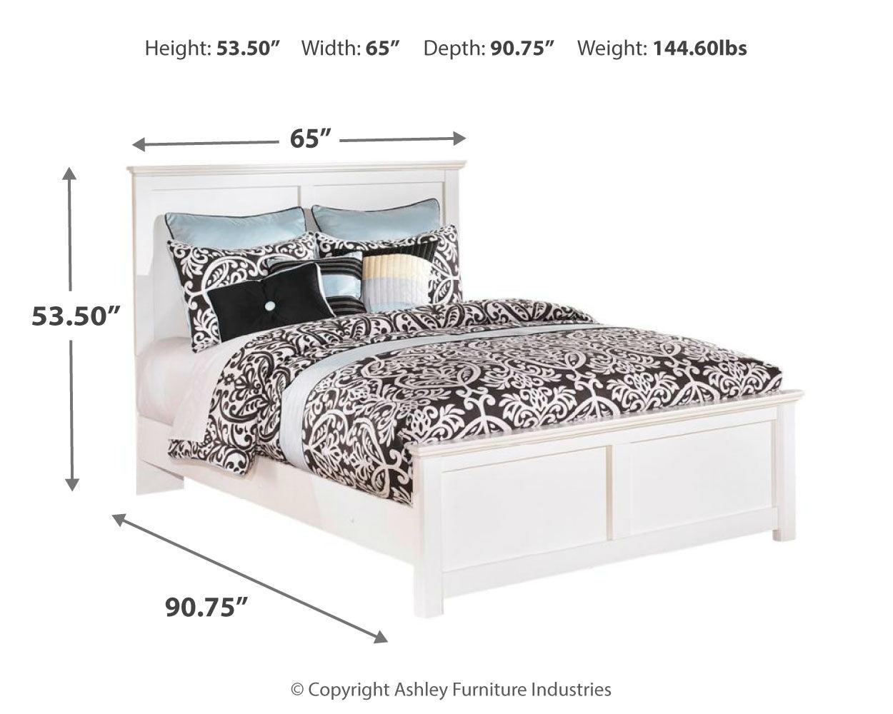 Bostwick Shoals White Queen Panel Bed - lifestyle setting