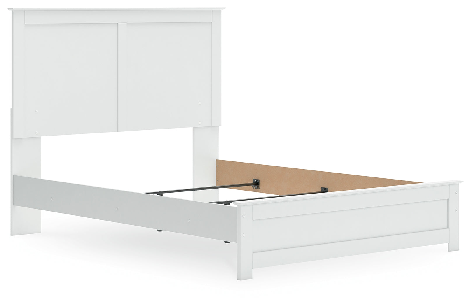 Bostwick Shoals White Queen Panel Bed - side detail