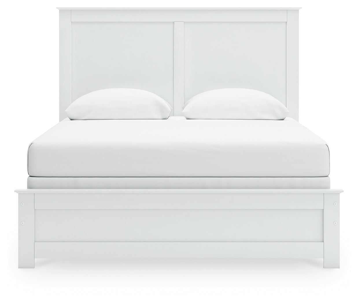 Bostwick Shoals White Queen Panel Bed - back view