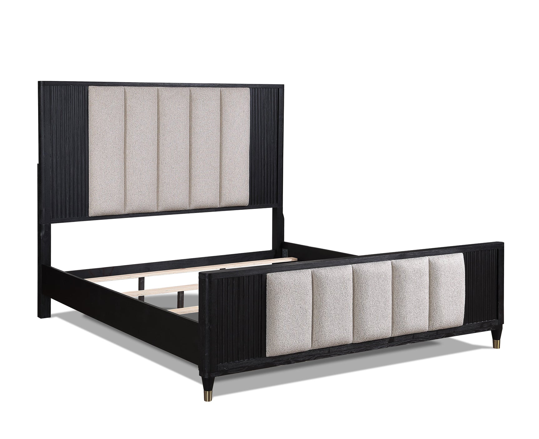 Kara Gray White 2 Drawers Nightstand