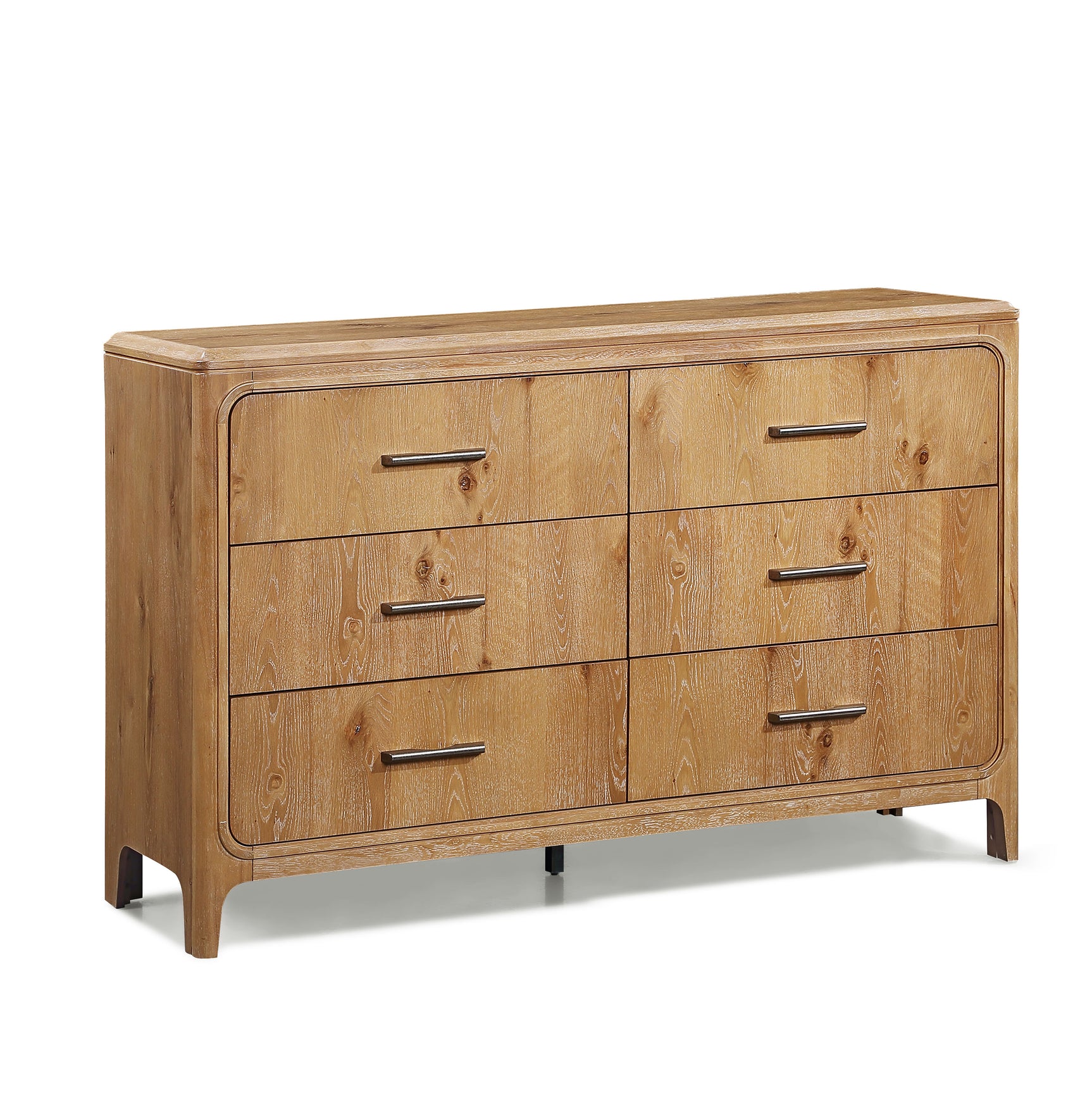 Westcott dresser drawers open showing storage