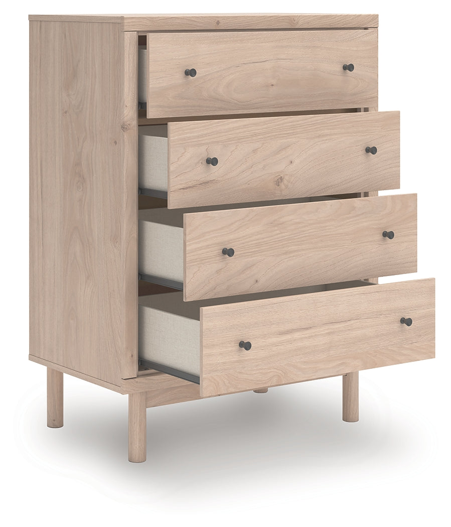 Arloster Tan Chest of Drawers head-on view
