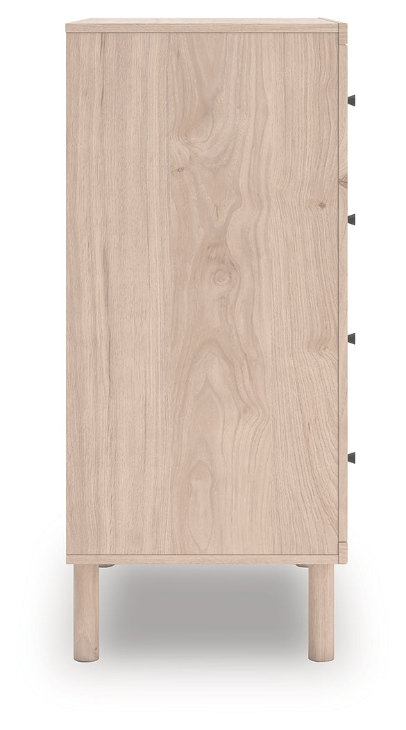 Arloster Tan Chest of Drawers top view