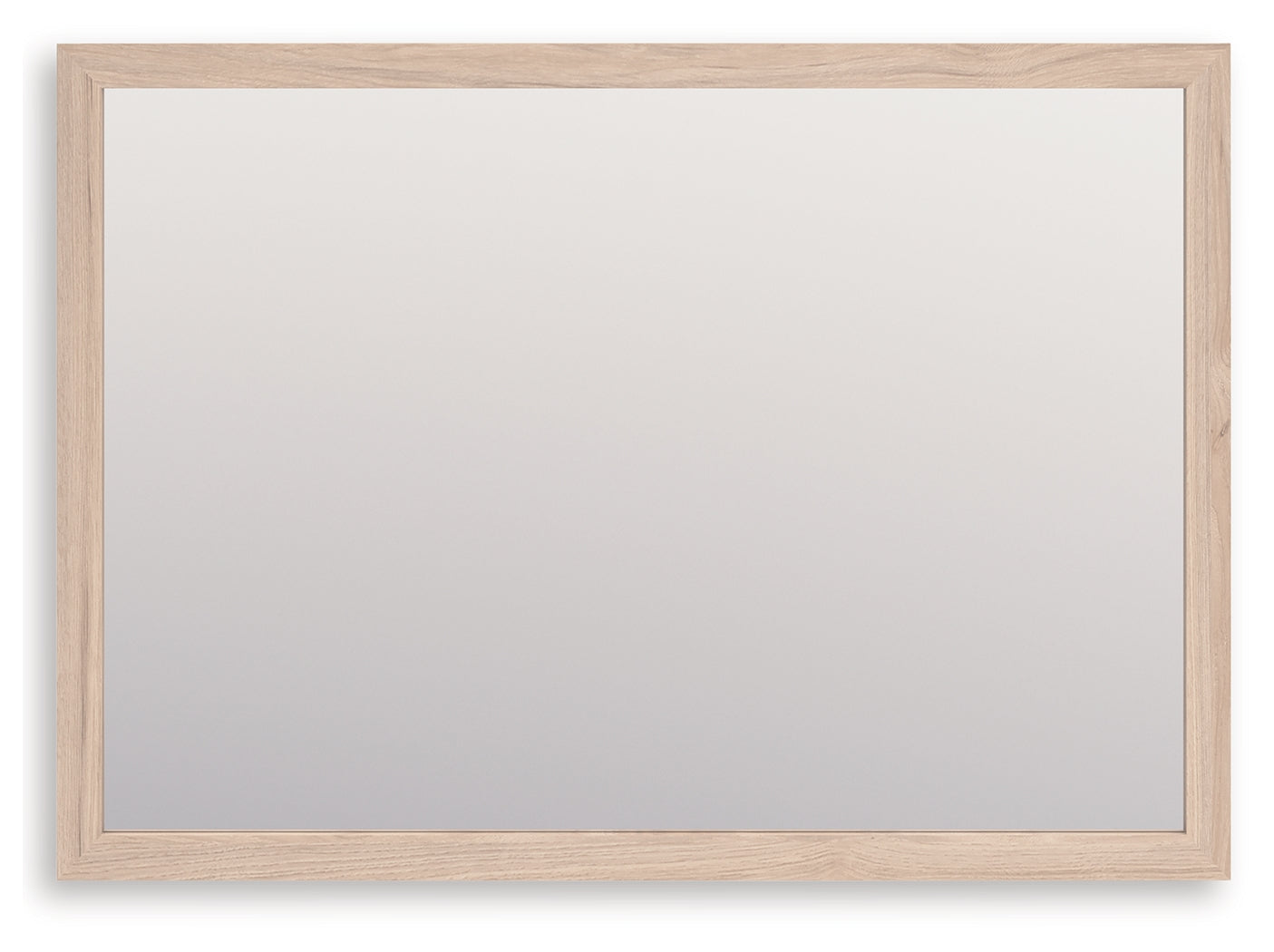 Arloster tan bedroom mirror head-on view
