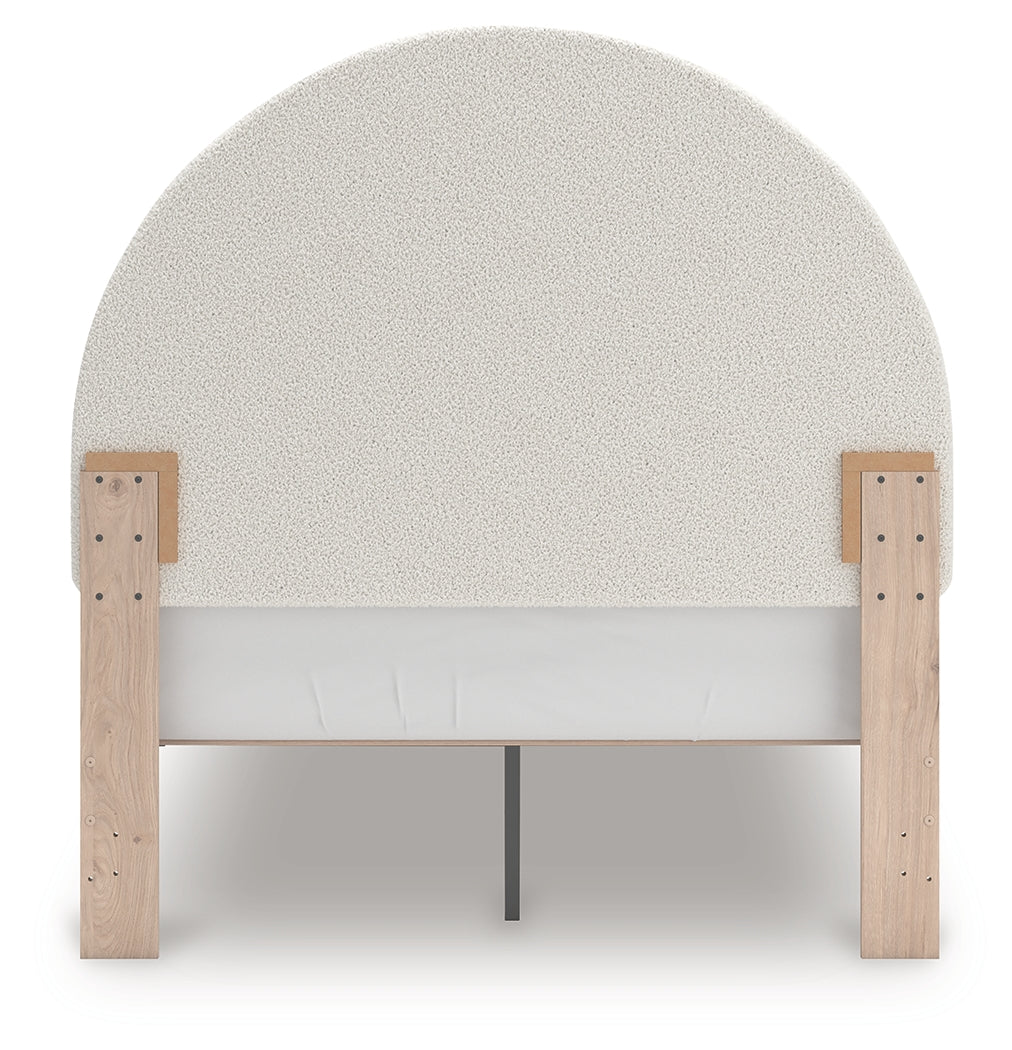 Arloster full upholstered panel bed platform rails