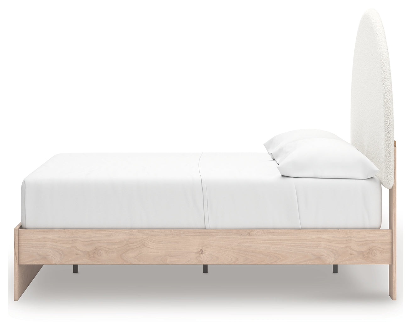 Side view of Arloster full bed upholstery