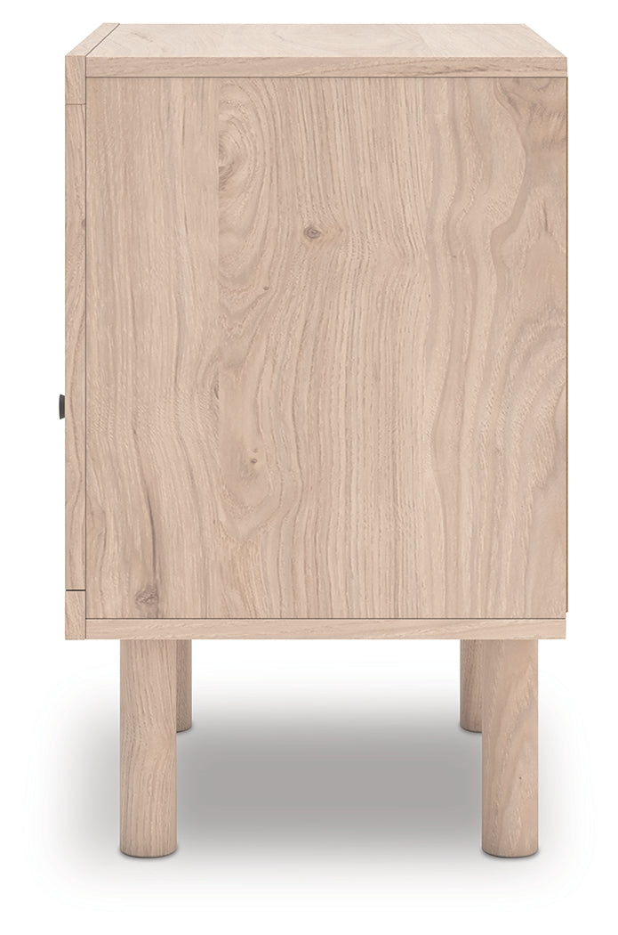 Arloster Tan Nightstand top view