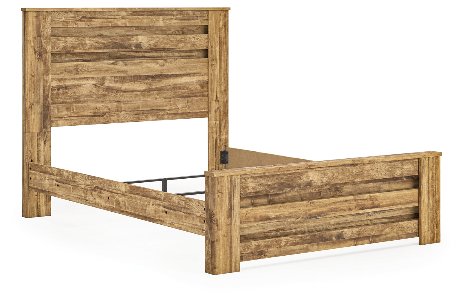 Maystonna queen panel bed side view