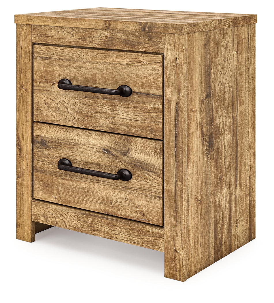 Maystonna Brown Nightstand angled front-right view