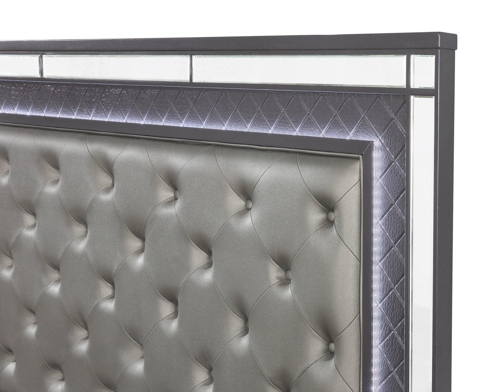 Refino Night Stand close-up on nickel knob hardware