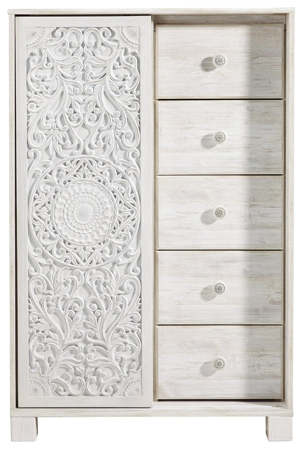 Front close-up of drawers on Paxberry Dressing Chest