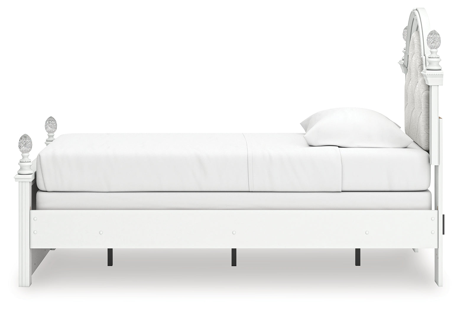 Kozlani Upholstered Panel Bed - back view