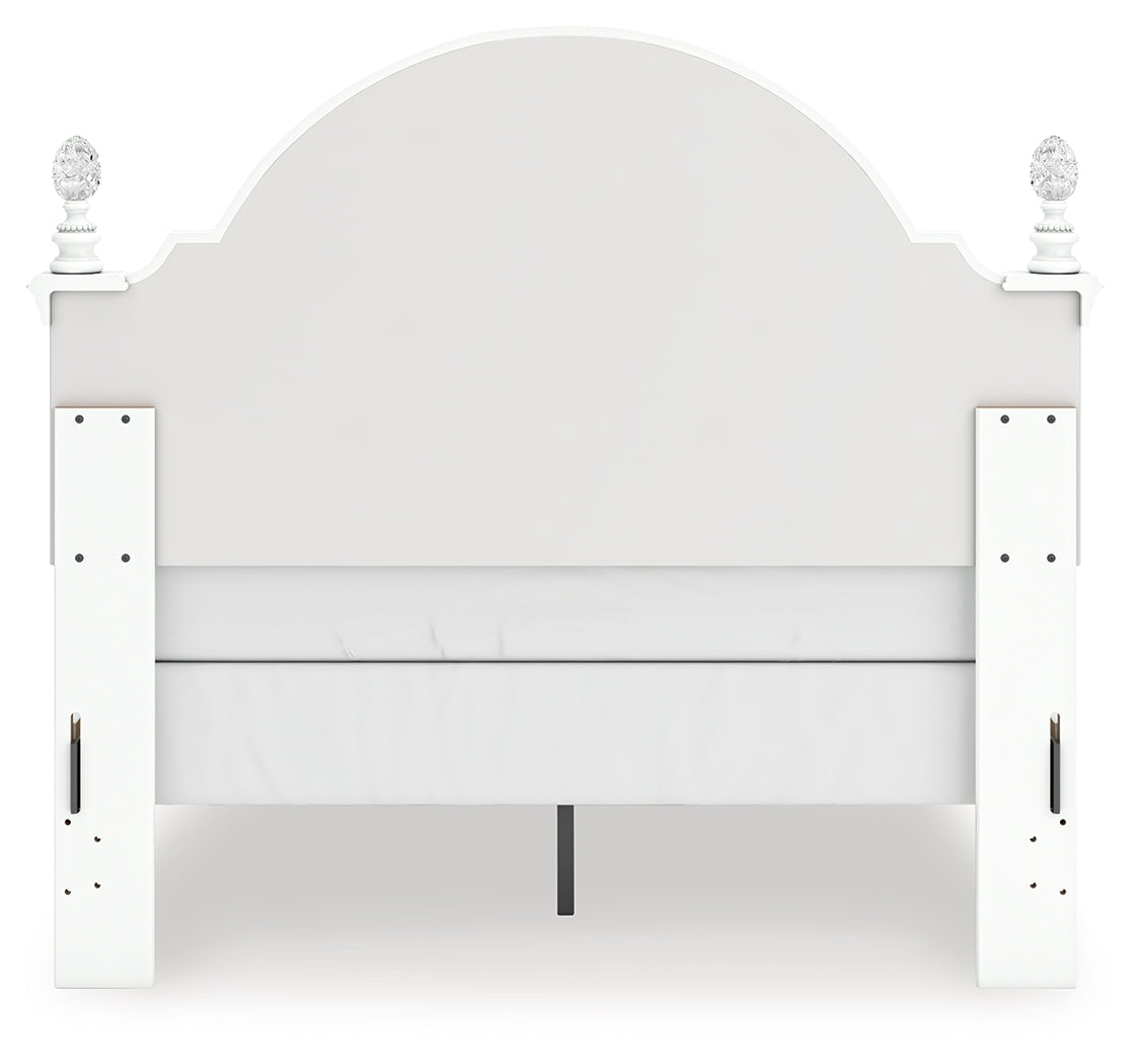 Back view of Kozlani Full Upholstered Panel Bed