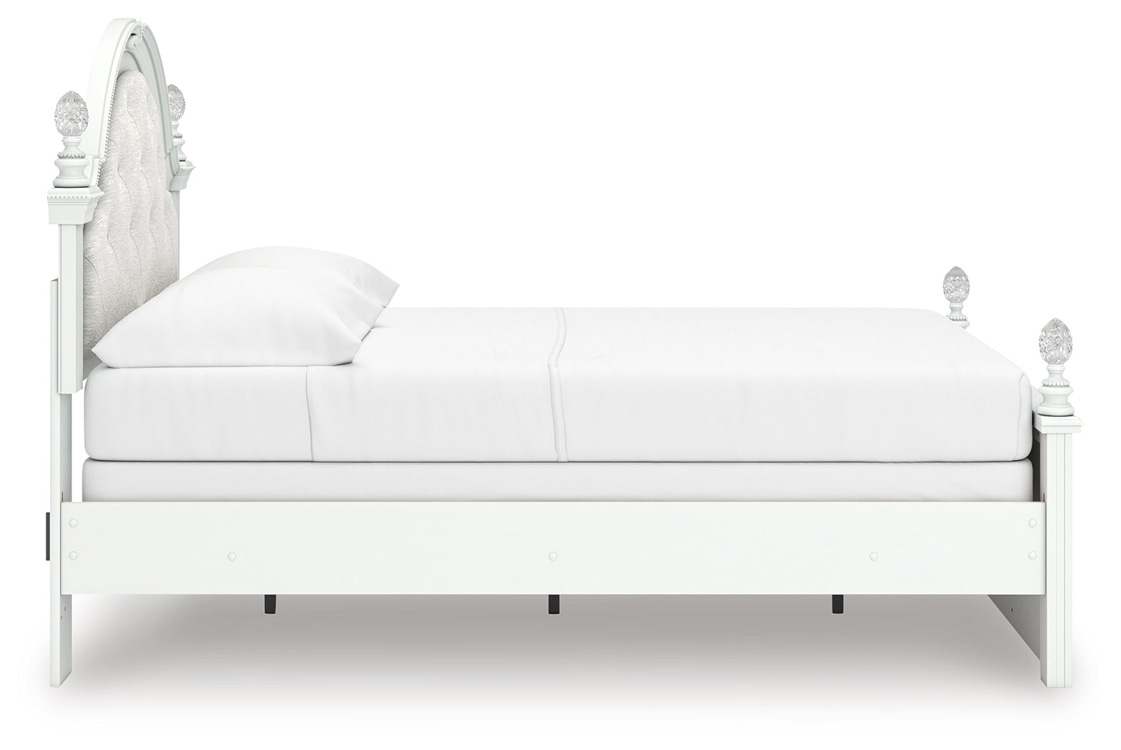 Side alternate view of Kozlani Full upholstered bed