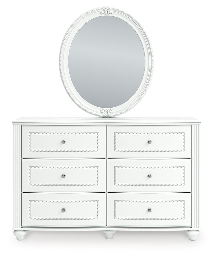 Kozlani White Upholstered Panel Storage Bedroom Set view 13