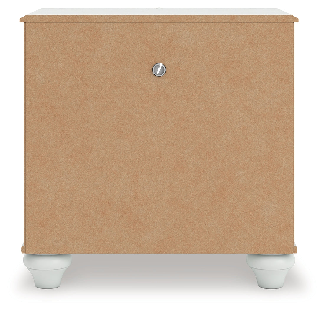 Back view showing power cord