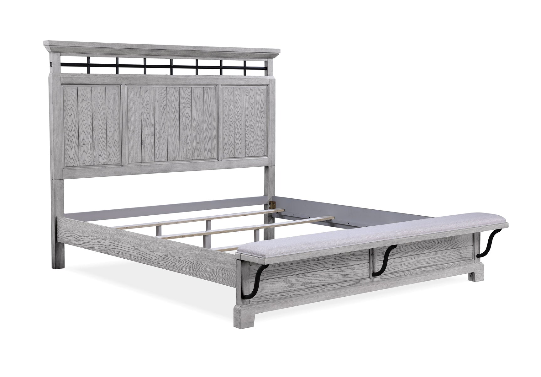 Beckett King Bed headboard closeup