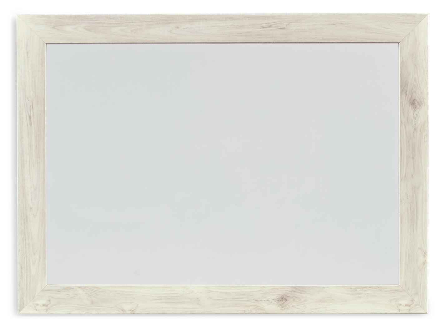 Cambeck Whitewash Bedroom Mirror head-on view