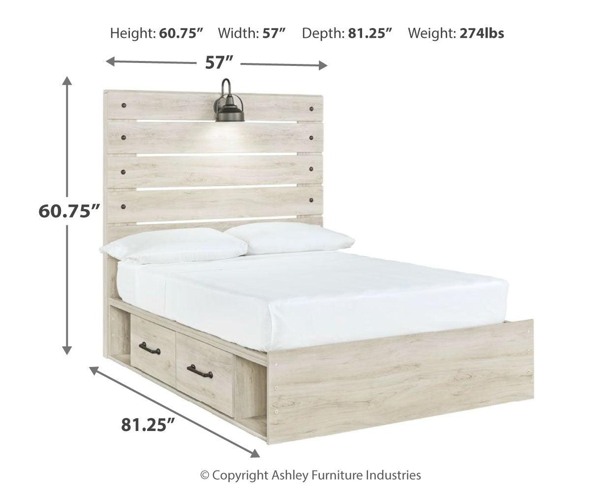 Cambeck Full Bed dimensions diagram