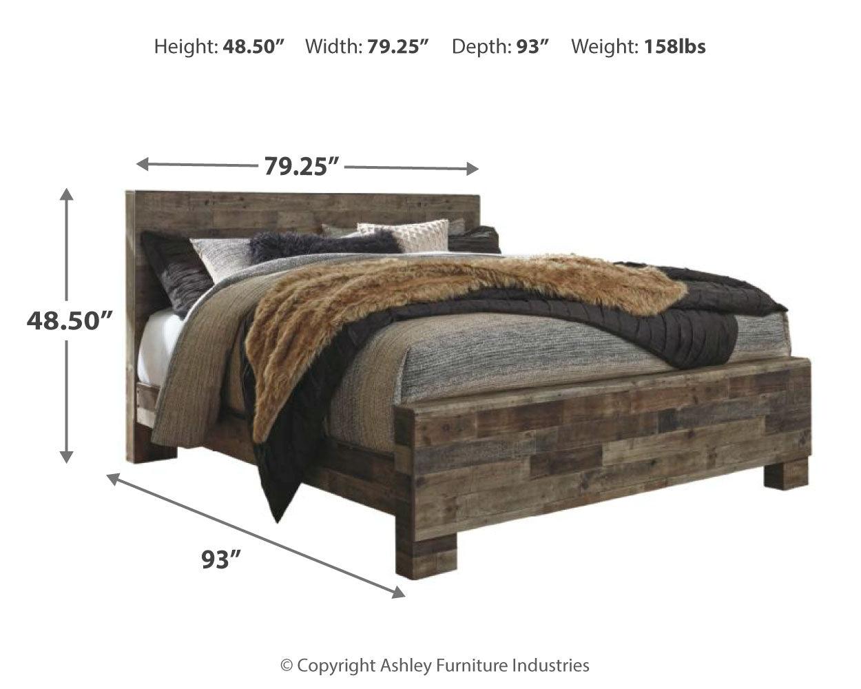 Derekson bed dimensions illustration