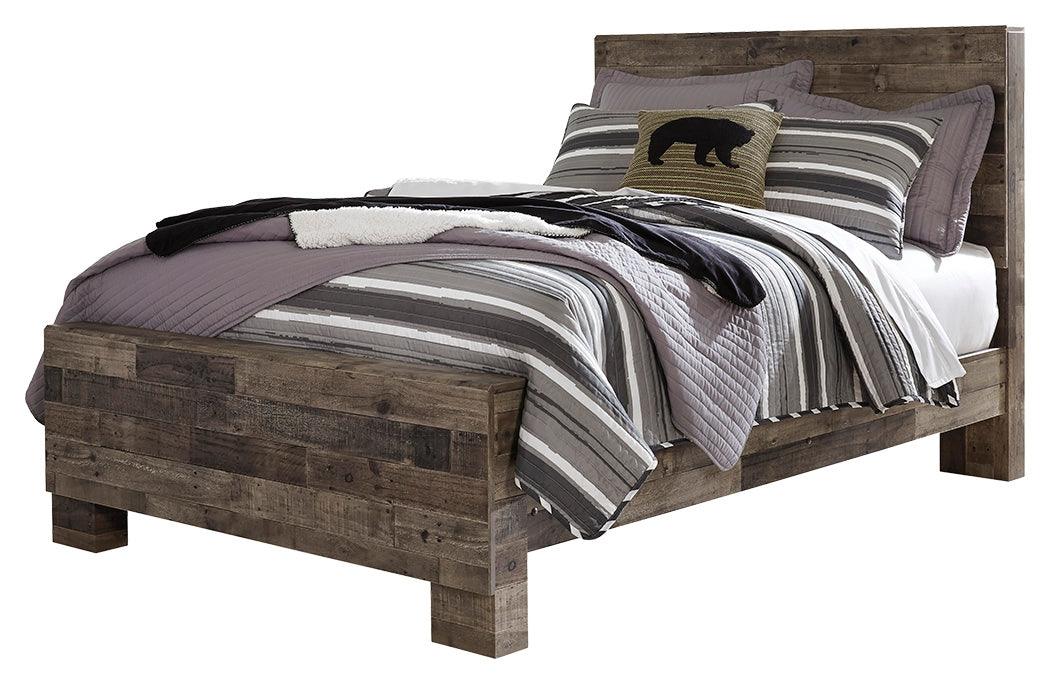 Derekson Full Panel Bed headboard detail