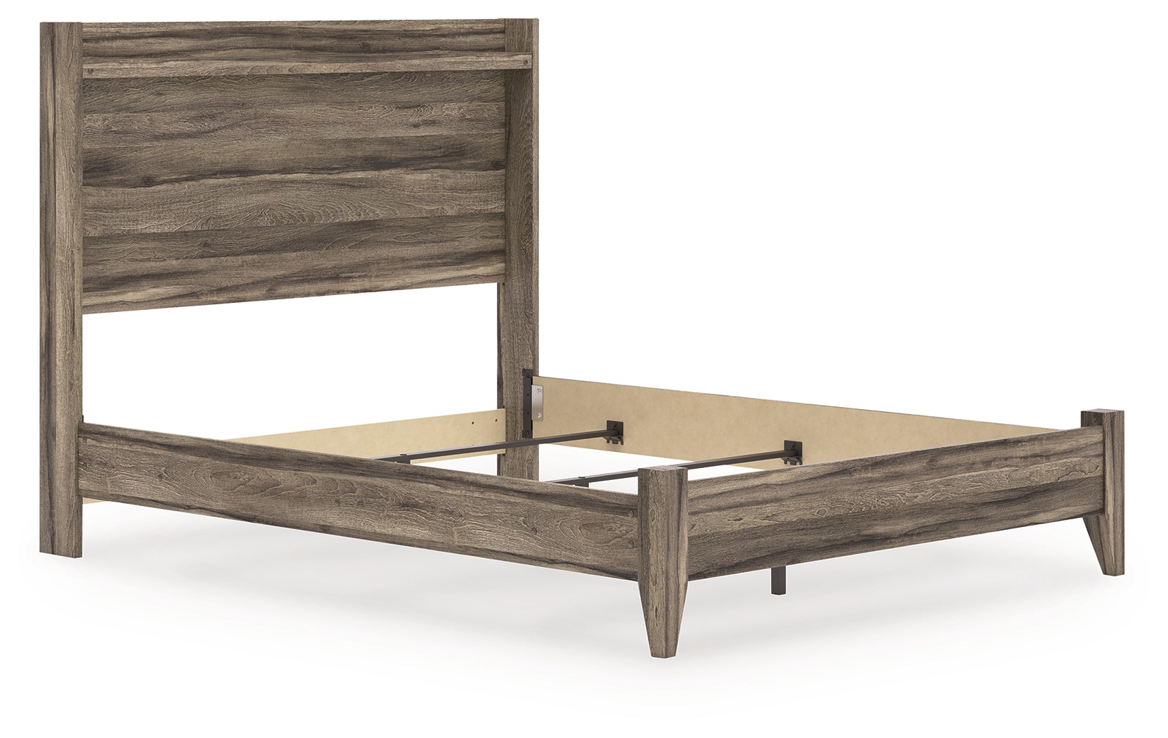 Elbrim Brown Queen Panel Bed close-up headboard