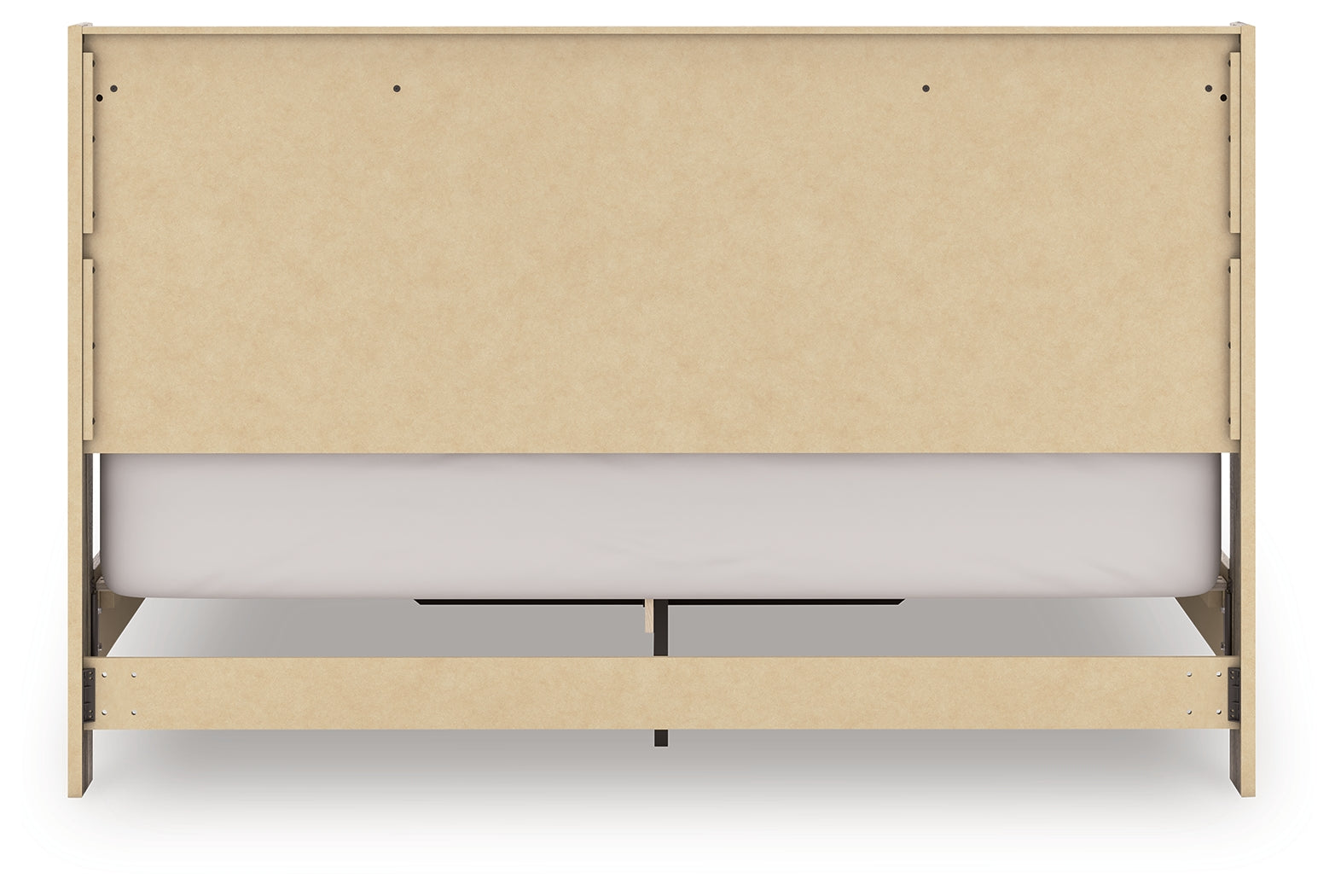 Elbrim king panel storage bed rear view