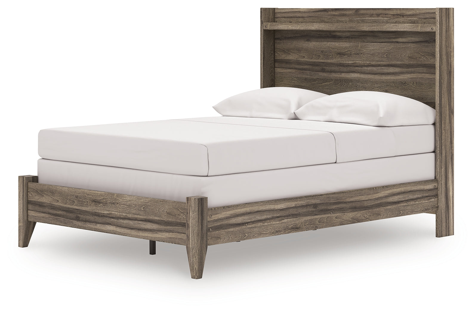 Elbrim full panel bed headboard close-up showing LED light