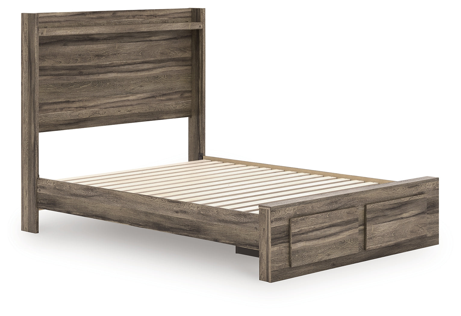 Close-up of Elbrim bed panel headboard with LED lighting
