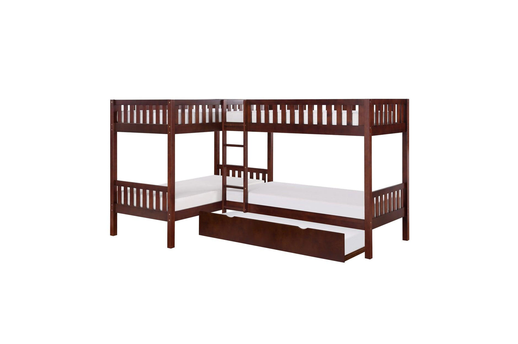 Rowe Dark Cherry Youth Bedroom Set full view
