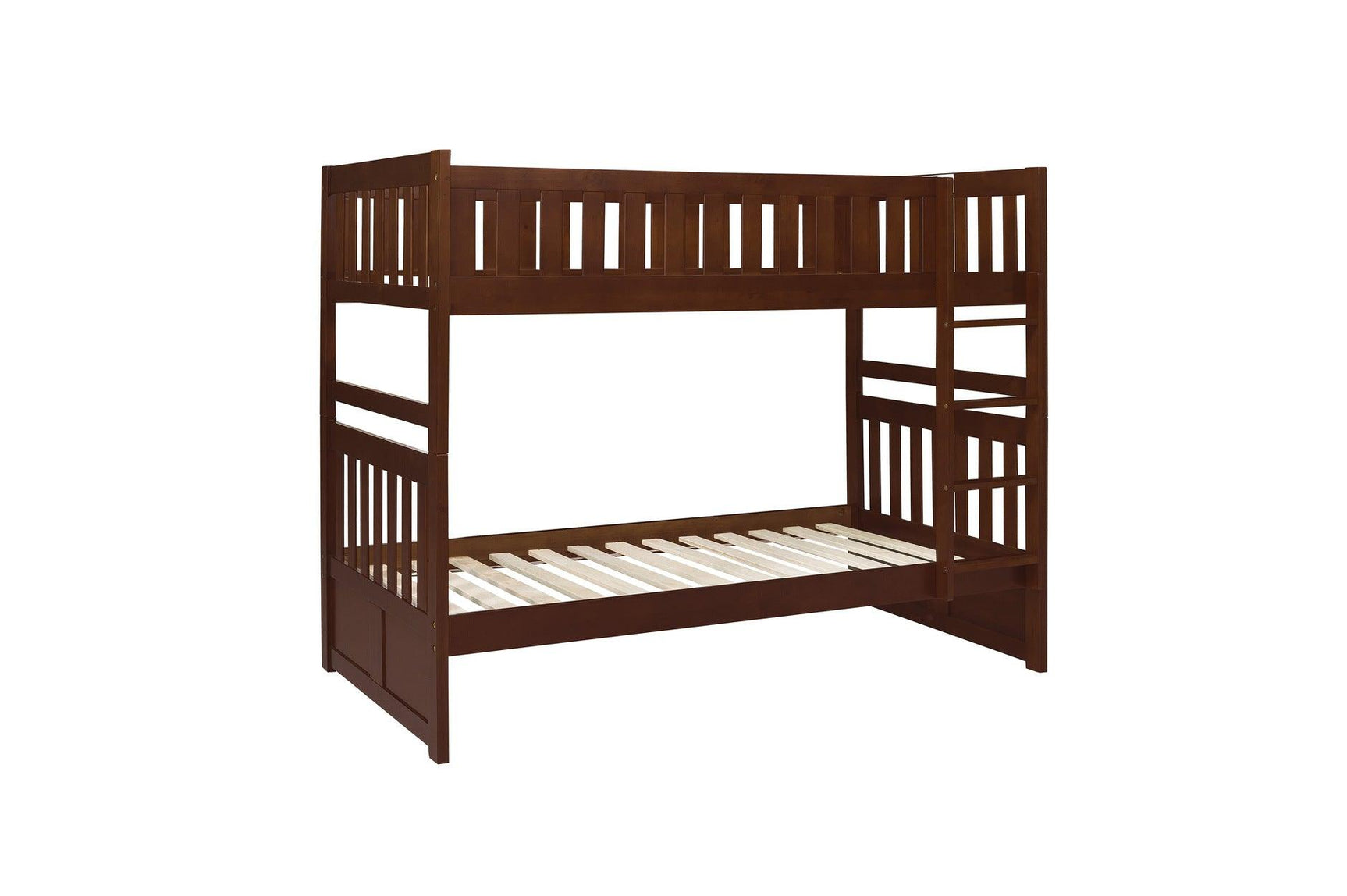 Rowe Dark Cherry twin trundle under bookcase platform bed